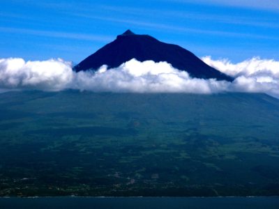 View of Pico Volcan from Faial